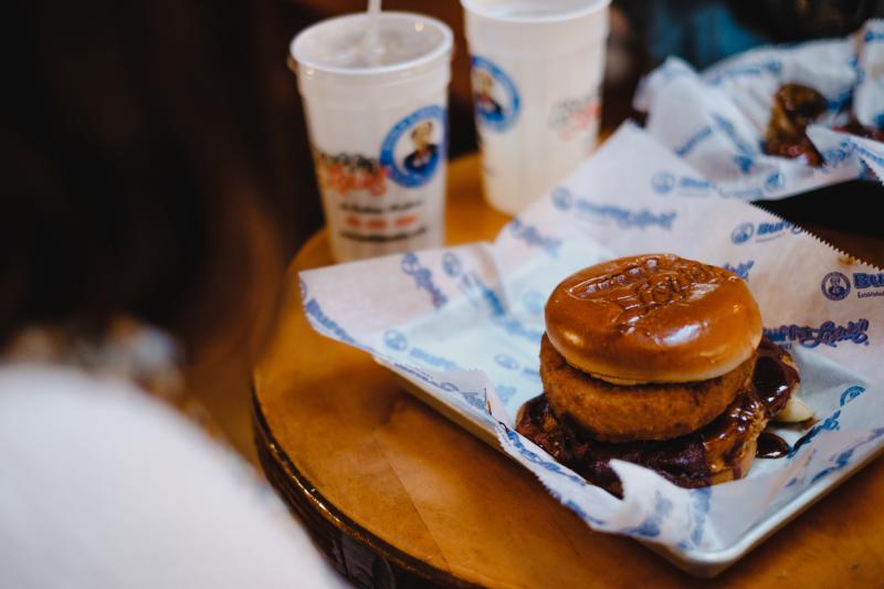 Sweet Lou burger from BuffaLouie's