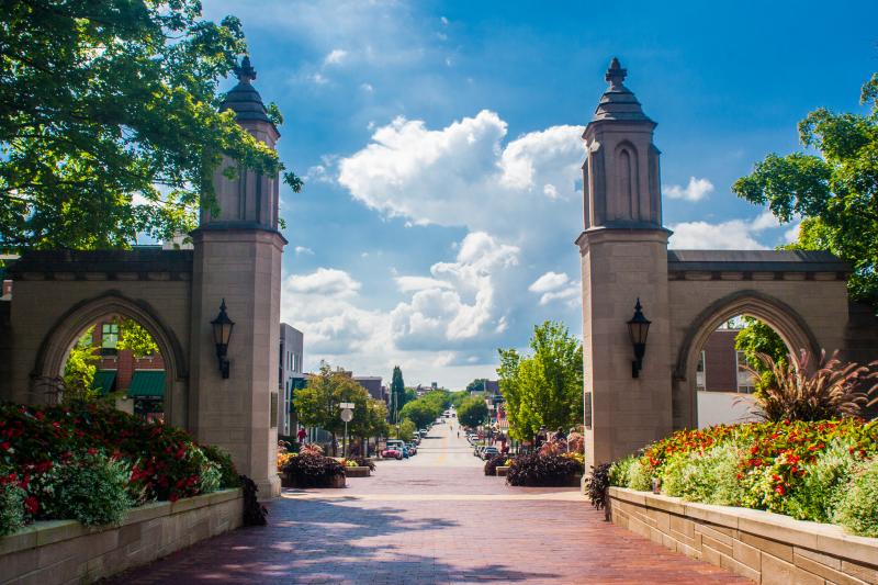 Sample Gates looking down Kirkwood Avenue