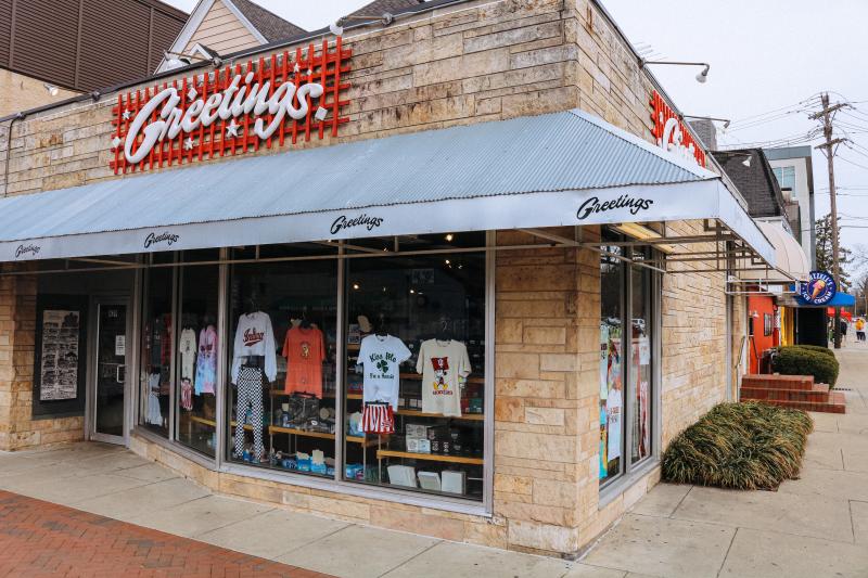 Exterior of Greetings on Kirkwood