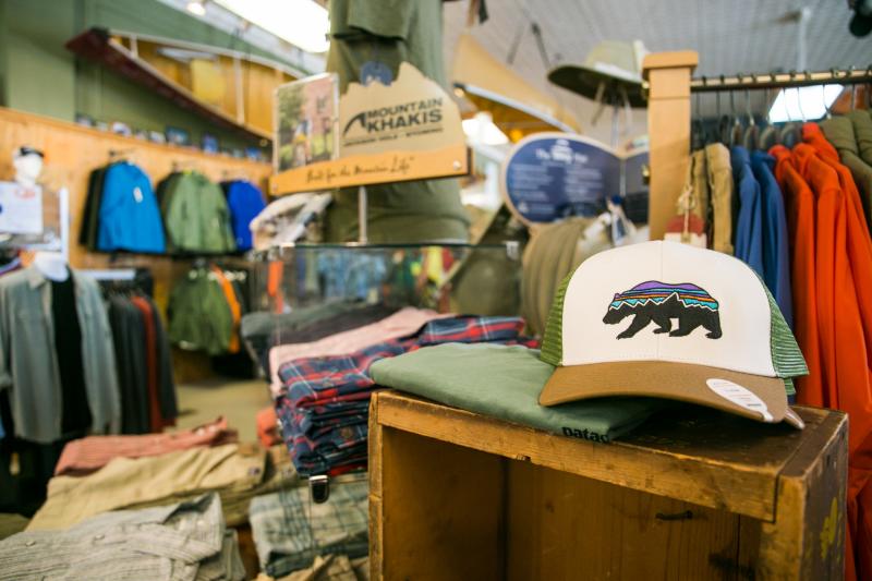 A display of men's clothing and accessories at J.L. Waters & Co.