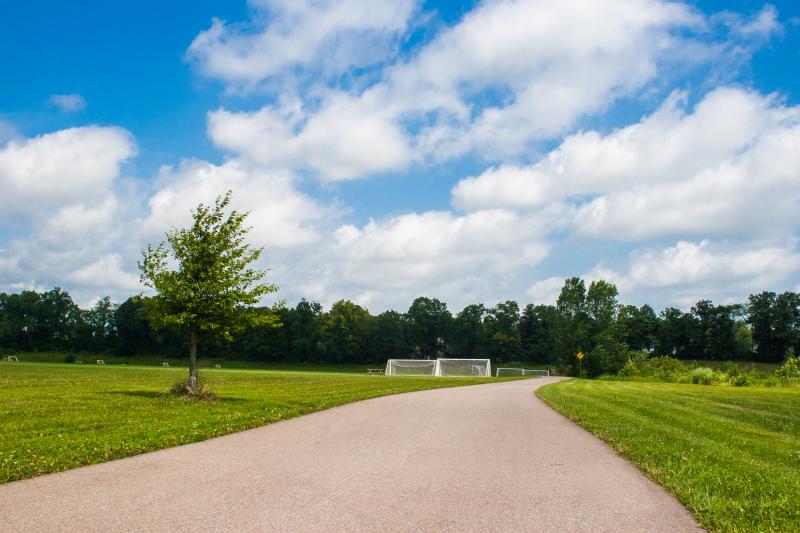 Paved trail at Karst Farm Greenway