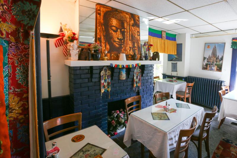 Dining area inside Anyetsang's Little Tibet