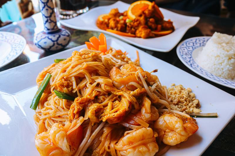 Shrimp Pad Thai from Siam House