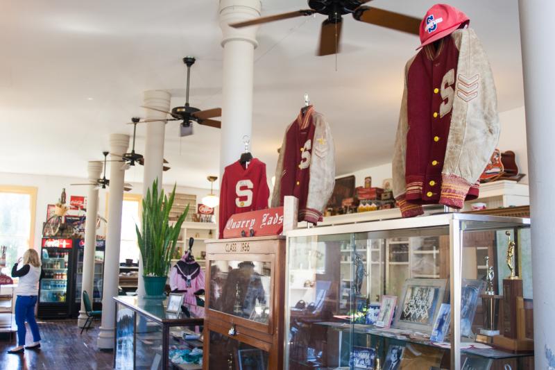 Historic items on display at Stinesville Mercantile