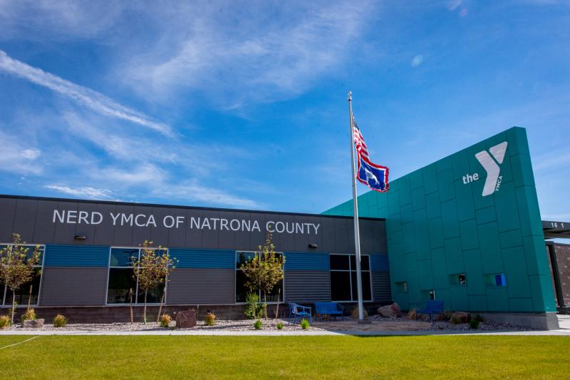 The exterior of the NERD YMCA of Natrona County building