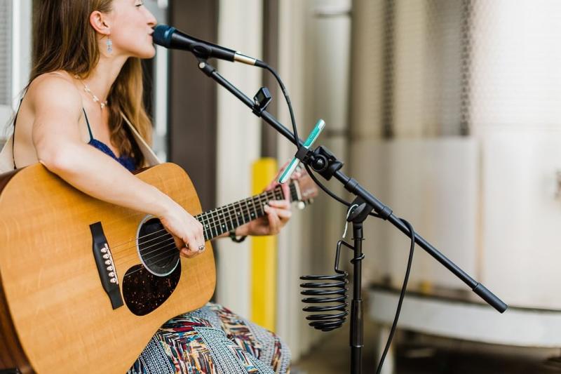 singer with a guitar