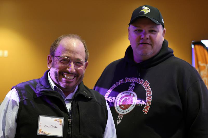 Rep. Roger Skraba and Tribal Chairperson Bobbie Deschampe at the 2025 Fall Gala