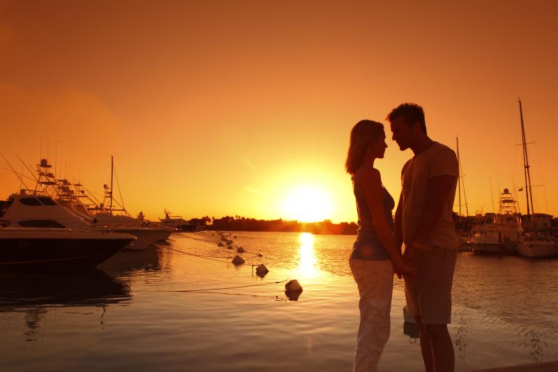 Couple at sunset