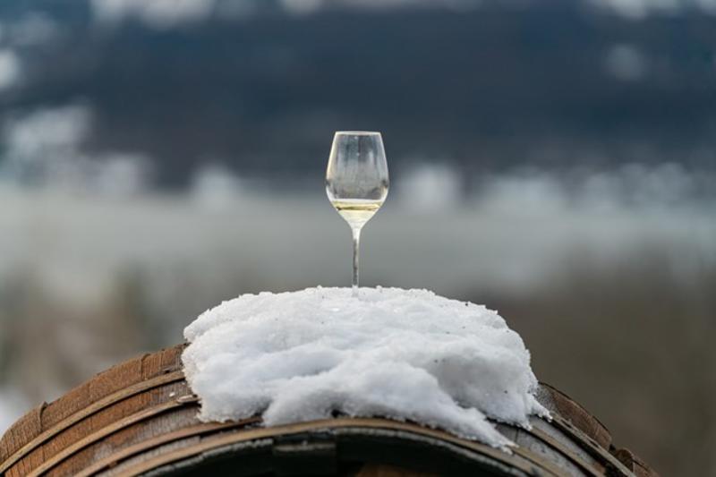 Winter Wine Glass
