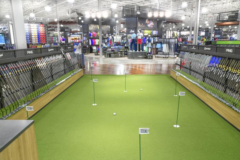 Indoor Golf at Dicks House of Sport in Victor, NY