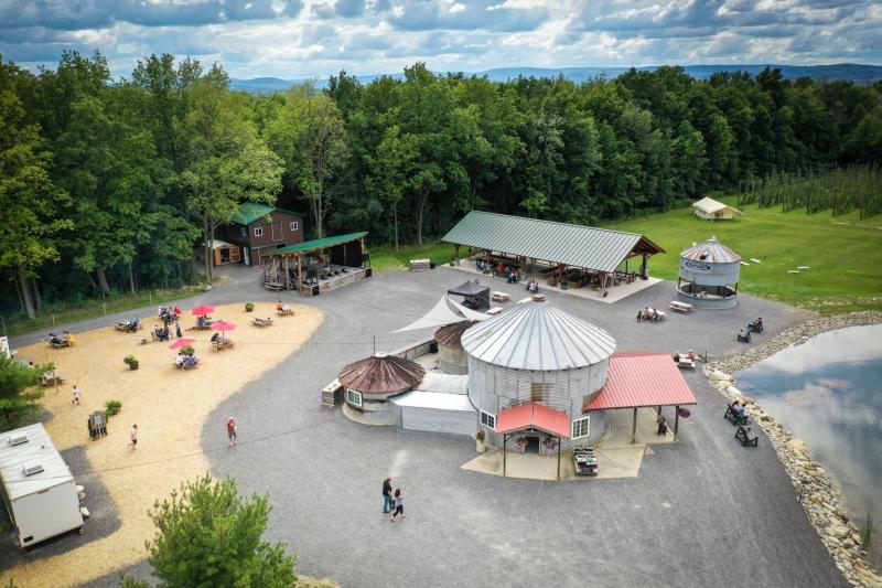 Overhead view of the Lincoln Hills property