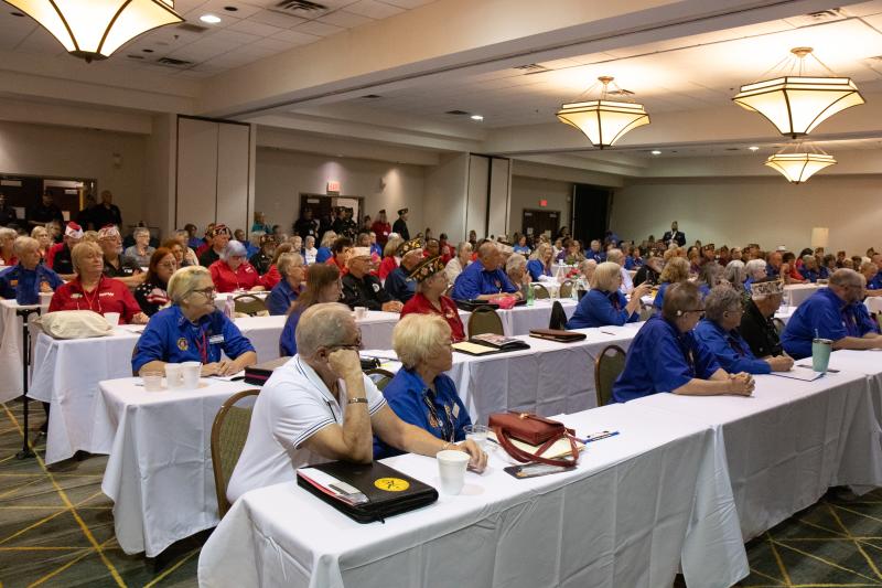 A gathering of VFW members for their 2023 fall conference in Flint, MI.