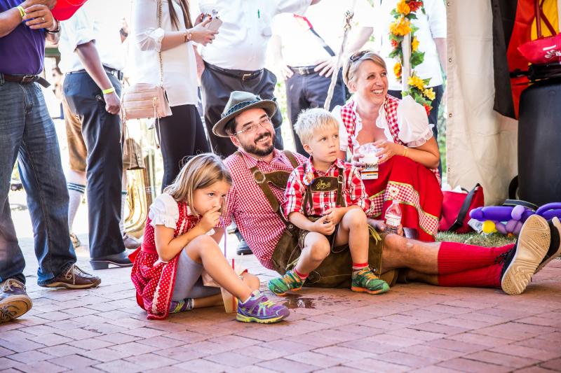 Kids at Marktplatz German Heritage