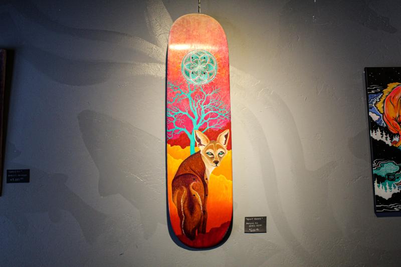 Fox skateboard deck by Marinna Elinski