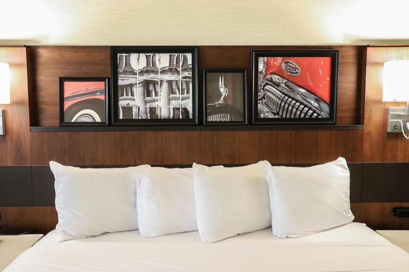 Pillows on Hotel Bed