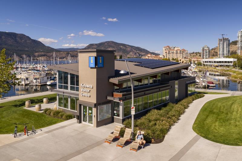 Kelowna Visitor Centre Aerial Building 11