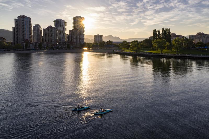 Kayaking Downtown Aerial 2