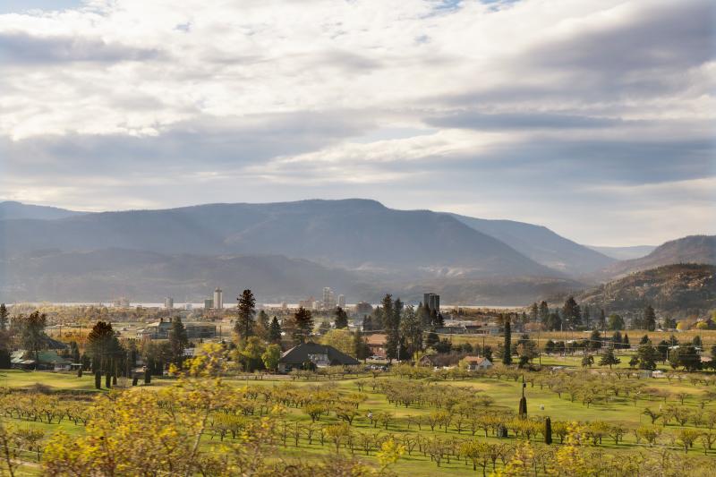 View of Downtown Kelowna from Southeast Kelowna