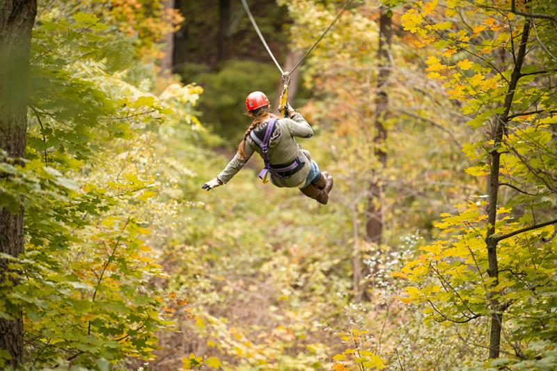 Lake Geneva Ziplines Fall