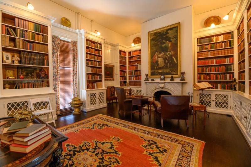 Interior of a historic Loudoun County estate with period furnishings featured in the Loudoun 250 Heritage Pass