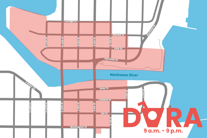 Manitowoc DORA map with logo