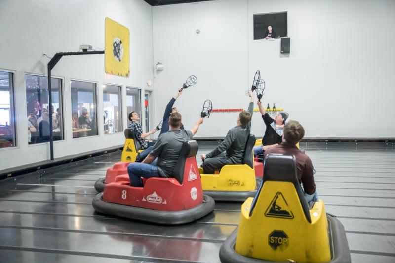 People playing WhirlyBall