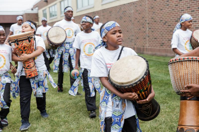 Youth drumming group
