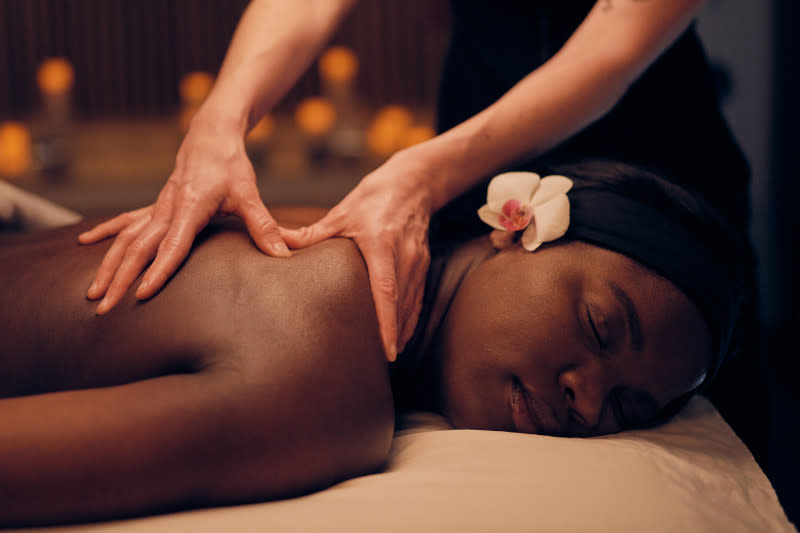 Wellness massage minus background