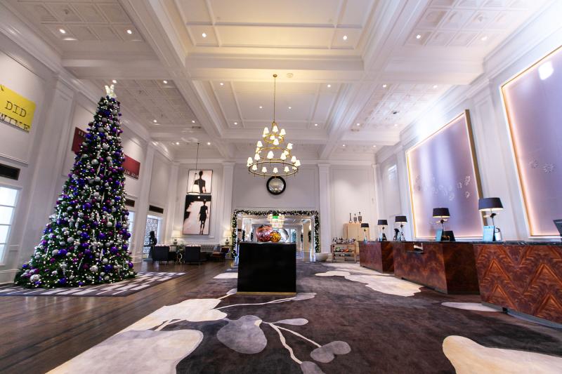 Christmas tree at the Claremont Club and Spa in Oakland California
