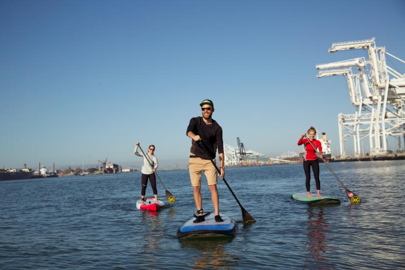 Paddleboard on Oakland Estuary