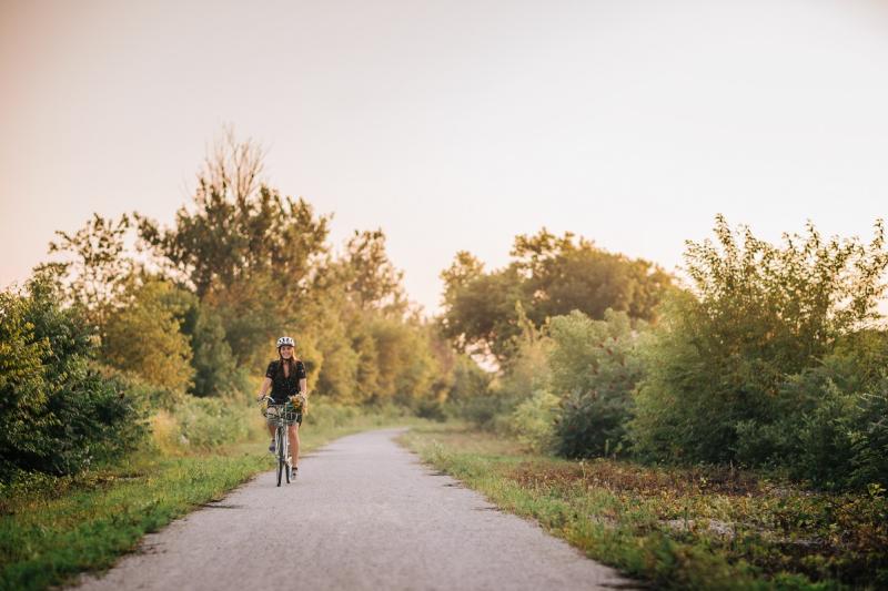 Woman Cycling