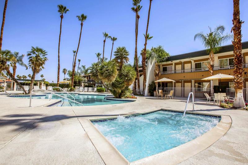 Exterior pools at Travelodge in Palm Springs