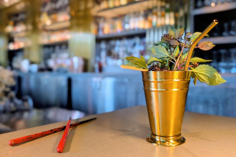 Blackberry Thai Basil Mule at Kembara at JW Marriott Phoenix Desert Ridge Resort & Spa