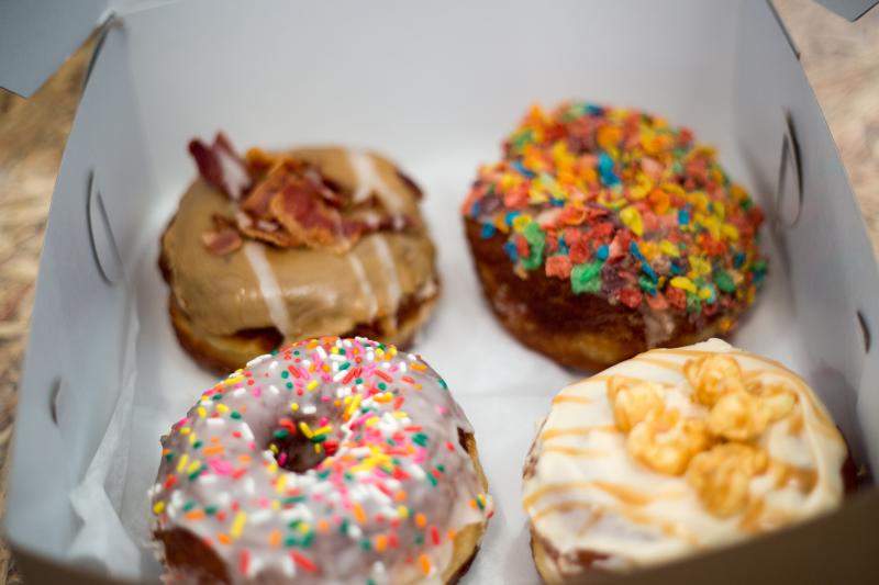 PVDonuts donut box in Providence, RI