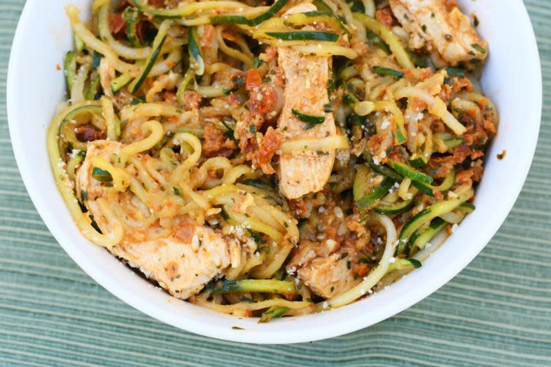 Dave's Sundried Tomato Pesto Zoodles