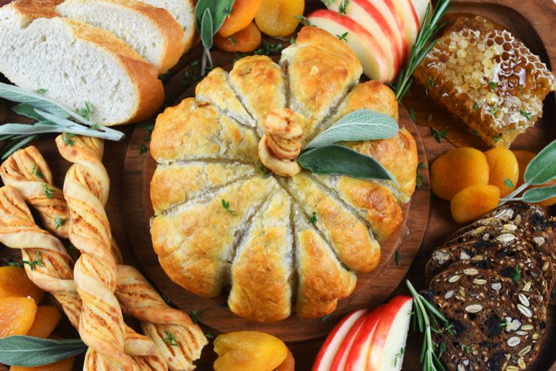 Dave's Pumpkin Shaped Baked Brie