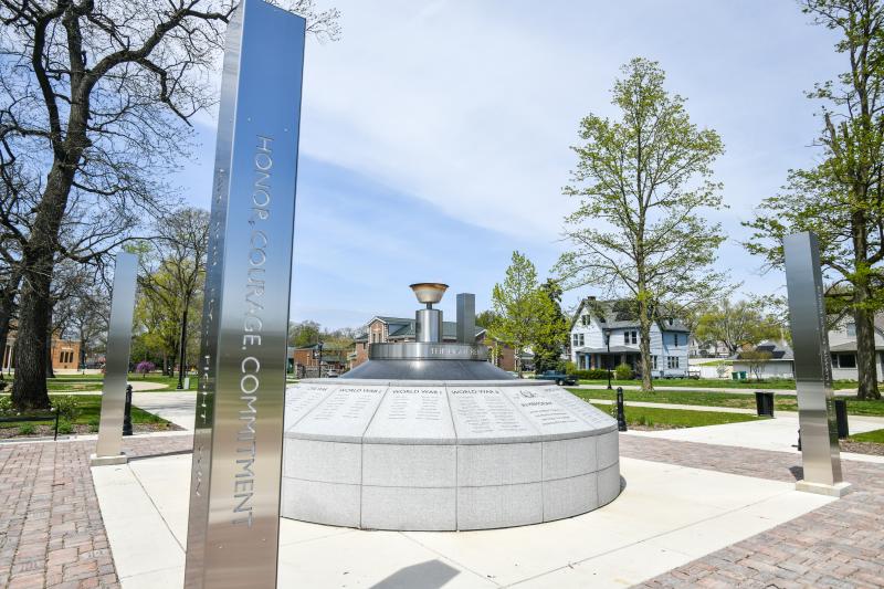 Veteran's Plaza eternal flame