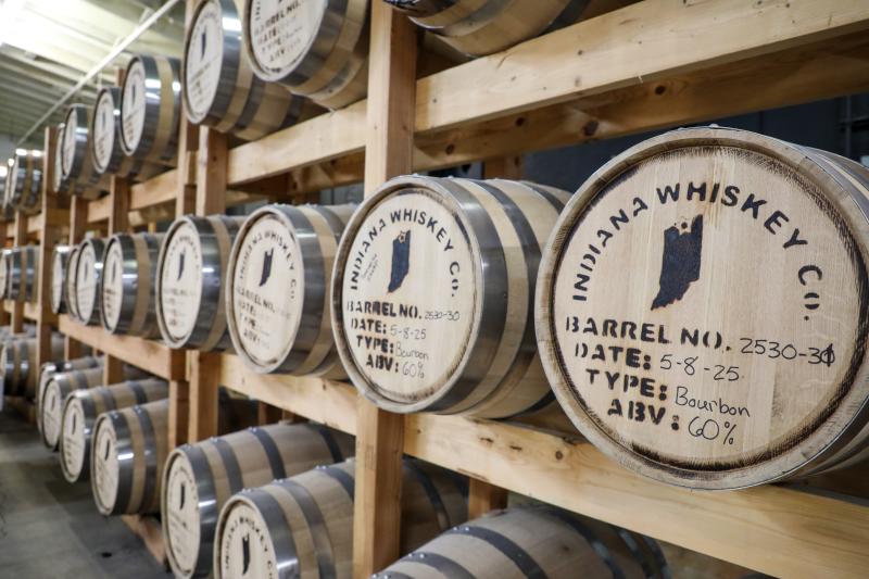 Indiana Whiskey barrels