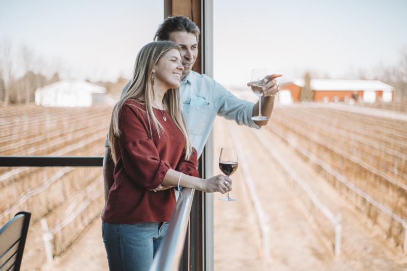Couple at winery