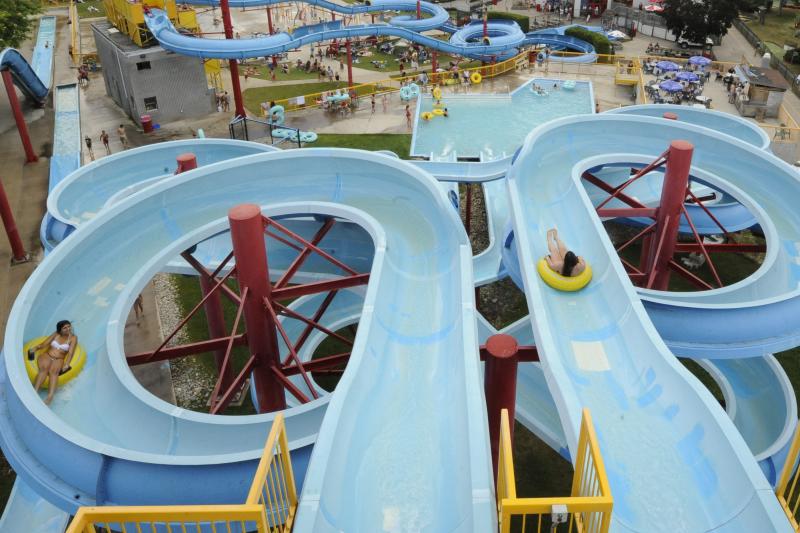 overview of east park waterslides