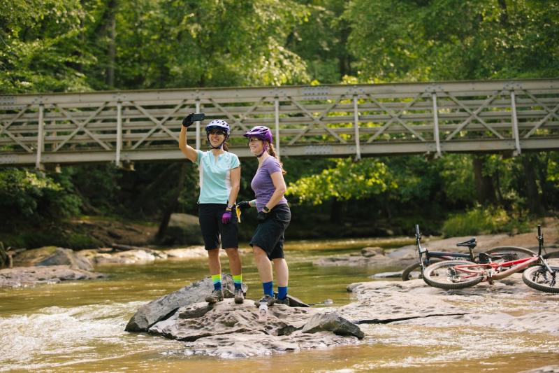 Croft State Park cyclists