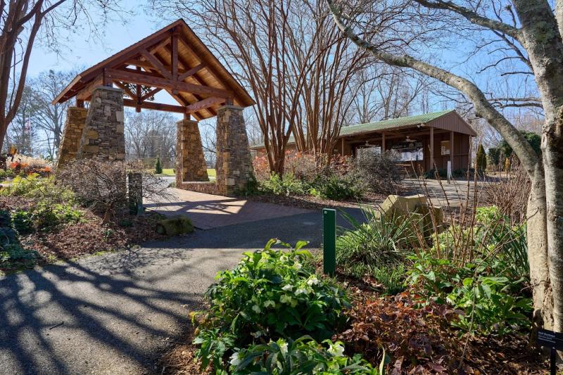 Hatcher Garden entrance