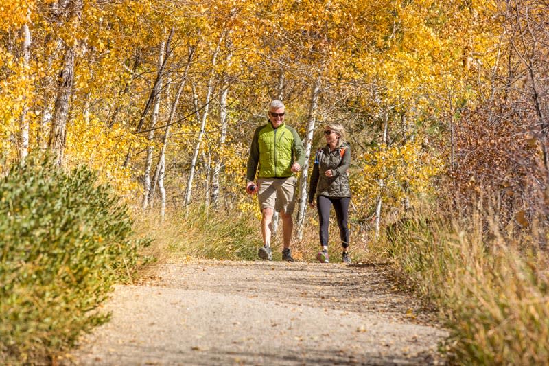 Hiking Spring Creek Trail in the Fall in Steamboat Springs Colorado