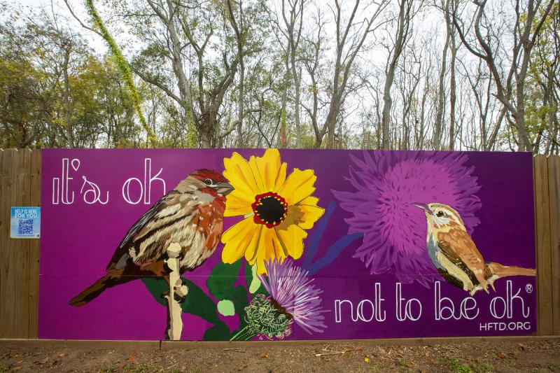 It's OK not to be OK mural at Cullinan Park