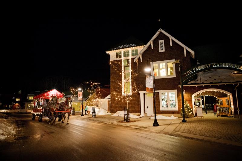 Crystal Mountain Sleigh Surrey Ride at Night