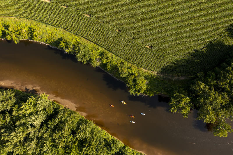 kayakers on Winooski River