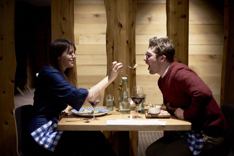 Romantic dinner with local food