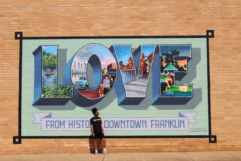 LOVE From Historic Downtown Franklin Mural