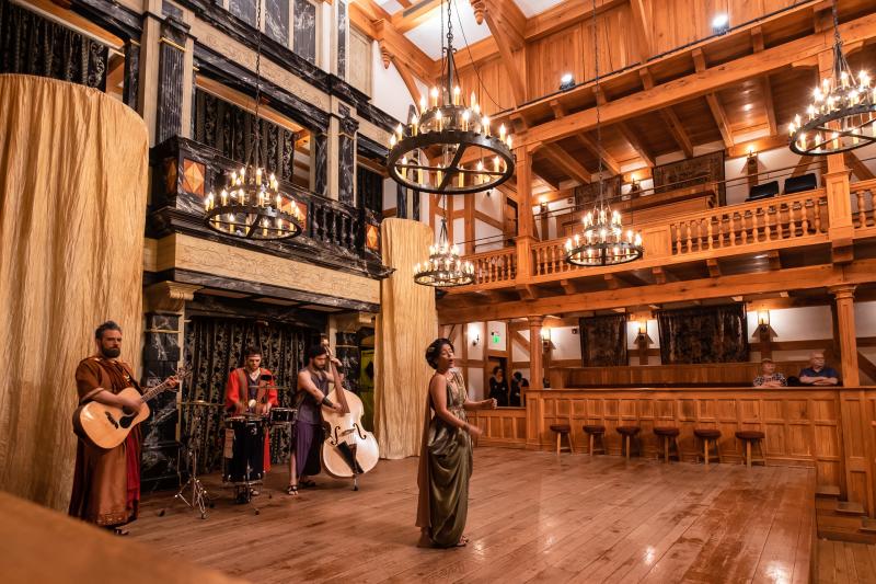 Performance at American Shakespeare Center's Blackfriars Playhouse