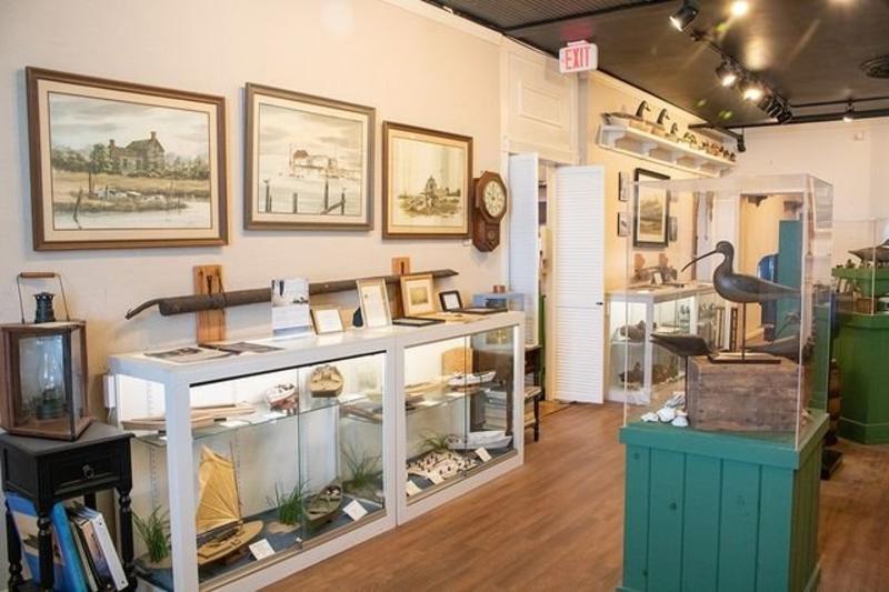 interior of Atlantic Wildfowl museum